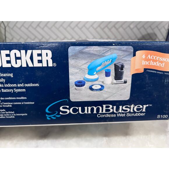 Black & Decker ScumBuster S100 Cordless Wet Scrubber 3.6V VersaPak – New in Box - Picture 2 of 8